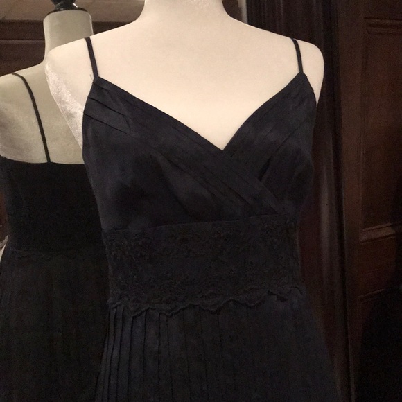 Spaghetti strap navy vintage boho dress. EUC - Picture 3 of 8